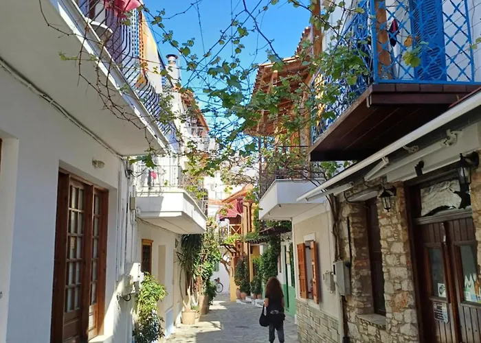 The Lemoni House - Skyathos- 2-bedroom 스키아토스 타운